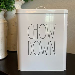 SOLD- Rae Dun CHOW DOWN large storage tin